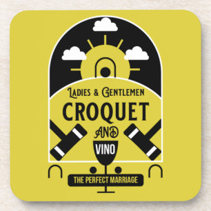Bestes Funny Croquet Game Getränkeuntersetzer