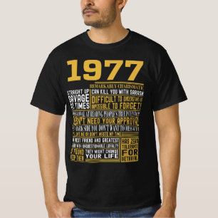 Bestes Geborenes 1977 Fakten für Männer, Frauen, T-Shirt