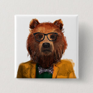 Bestes gekleideter Bär Button