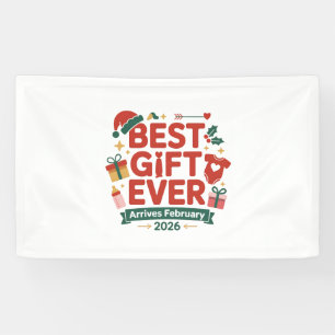 Bestes Geschenk Ankunft im Februar 2026 Weihnachts Banner