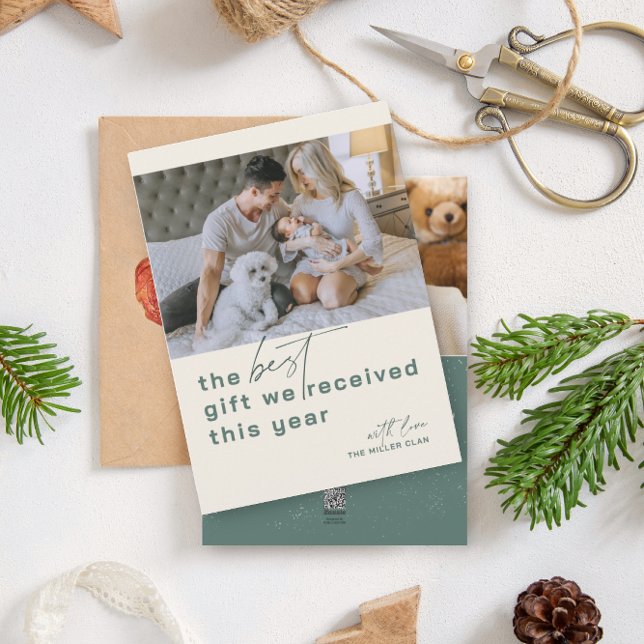 Bestes Geschenk Foto Grüne Feiertage Ankündigung (Von Creator hochgeladen)