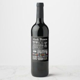 Bestes Geschenk für Boss Geschenke Weine nach Maß Weinetikett