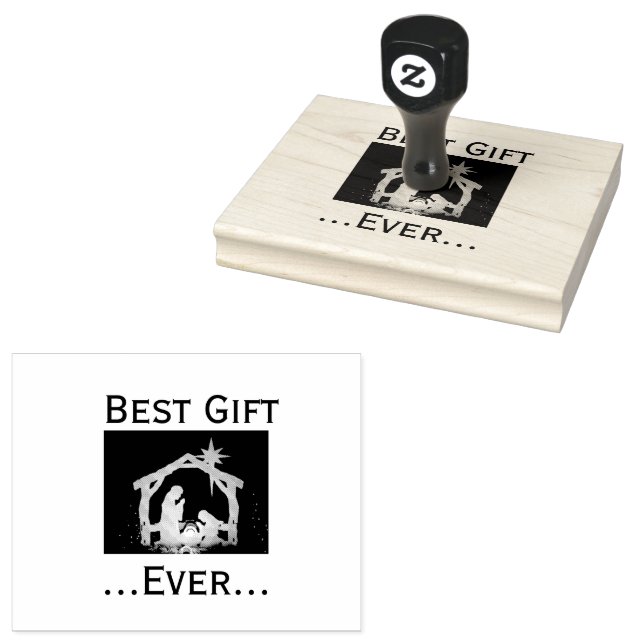 Bestes Geschenk für Christliche Weihnachten Gummistempel (Stempel)