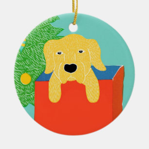 Bestes Geschenk für gelbe Labrador - Stephen Hunec Keramikornament