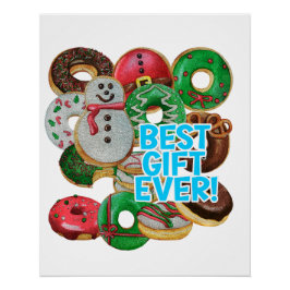 Bestes Geschenk für immer! Xmas Doughnut Poster