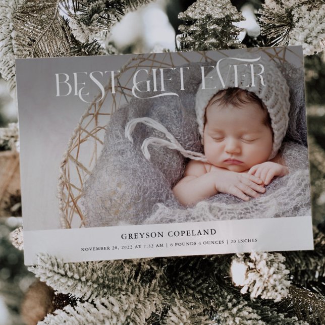 Bestes Geschenk für jeden Urlaub Baby Foto Geburt Ankündigung (Von Creator hochgeladen)