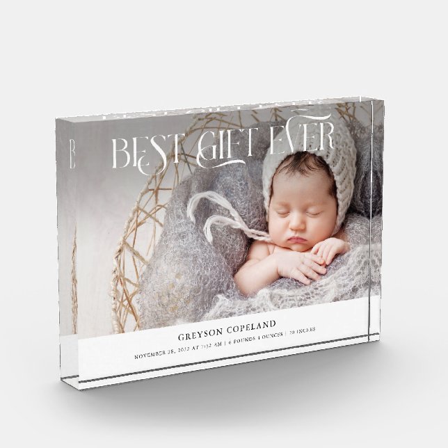 Bestes Geschenk für jedes neue Baby Foto Keepake (Links)