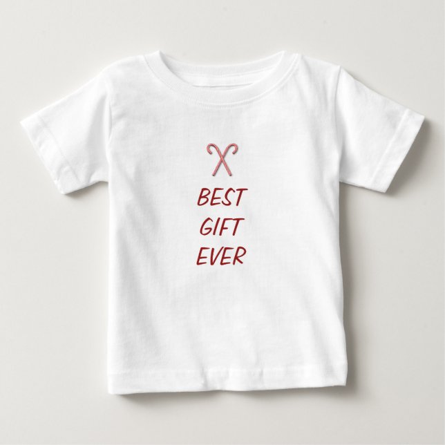Bestes Geschenk für jedes Weihnachtskleid mit Cand Baby T-shirt (Vorderseite)