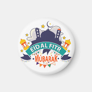 Bestes Geschenk für Muslime - Eid Al-Fitr Al Mubar Magnet