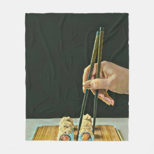 Bestes Geschenk für Sushi-Liebhaber Fleecedecke
