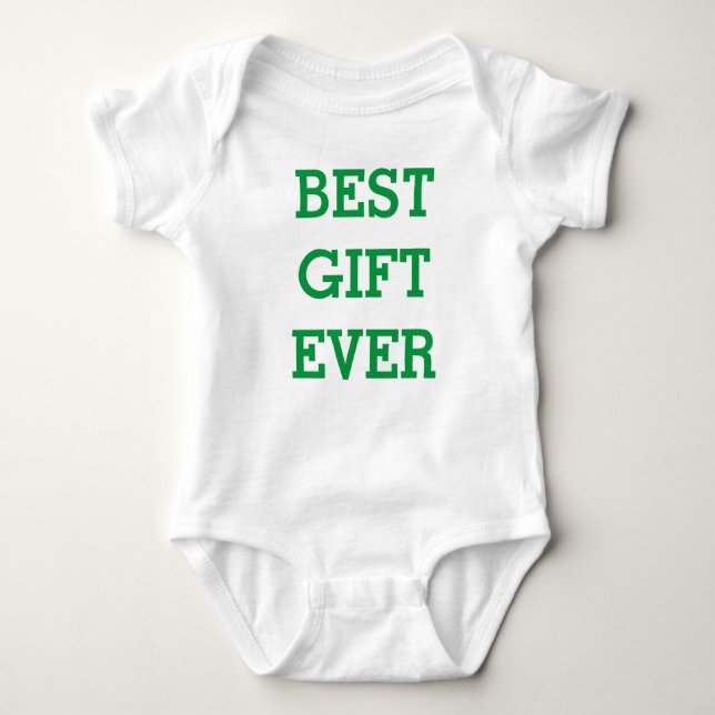 Bestes Geschenk je - Baby Jersey Bodysuit Strampler (Vorderseite)