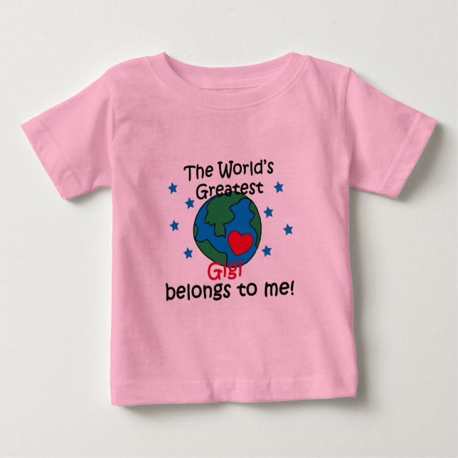 Bestes Gigi gehört mir Baby T-shirt (Vorderseite)