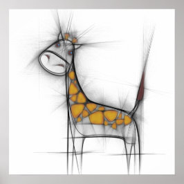 Bestes Giraffenposter Poster