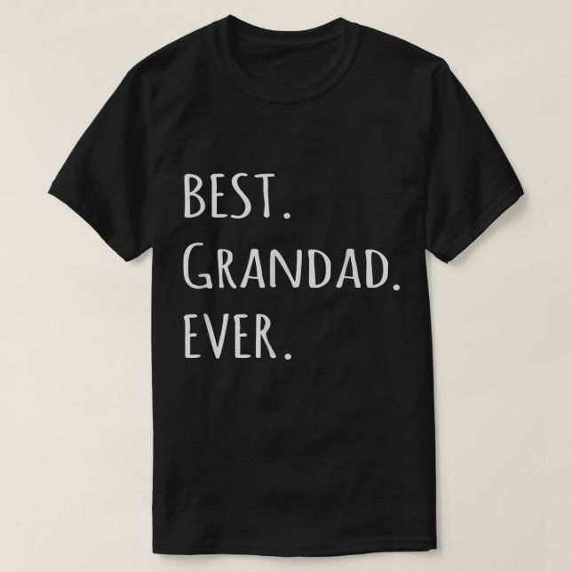 Bestes Grandad-je-Hemd - Opa-Spitzname-Text t lä T-Shirt (Design vorne)