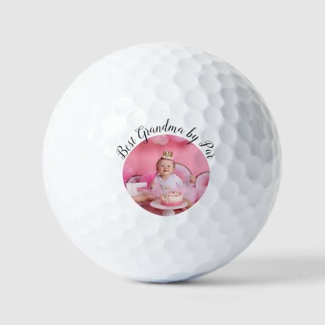 Bestes Grandma im Par Foto Custom Value Golf Ball (Vorderseite)