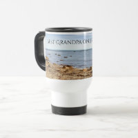 Bestes Grandpa-Foto an der Atlantikküste