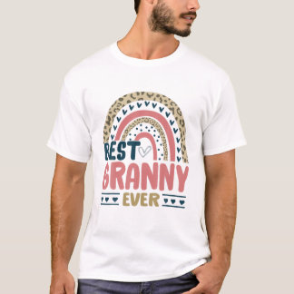 Bestes Granny je Rainbow Funny Mother Day Gift T-Shirt