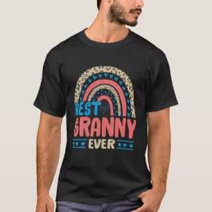 Bestes Granny je Rainbow Funny Mother Day Gift T-Shirt