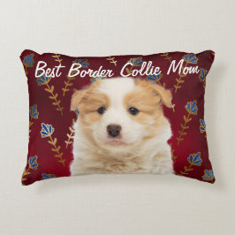 Bestes Grenz-Collie-Mama Akzent Kissen