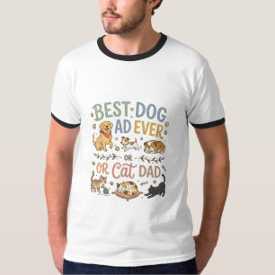 Bestes Hund Papa Aller T-Shirt Haustier Vater Gesc