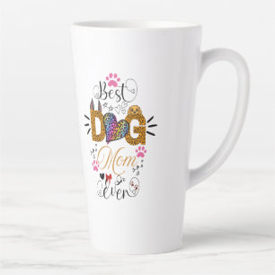 Bestes-Hundemama-aller-Zeiten-Shirt – Leopardenpri Milchtasse