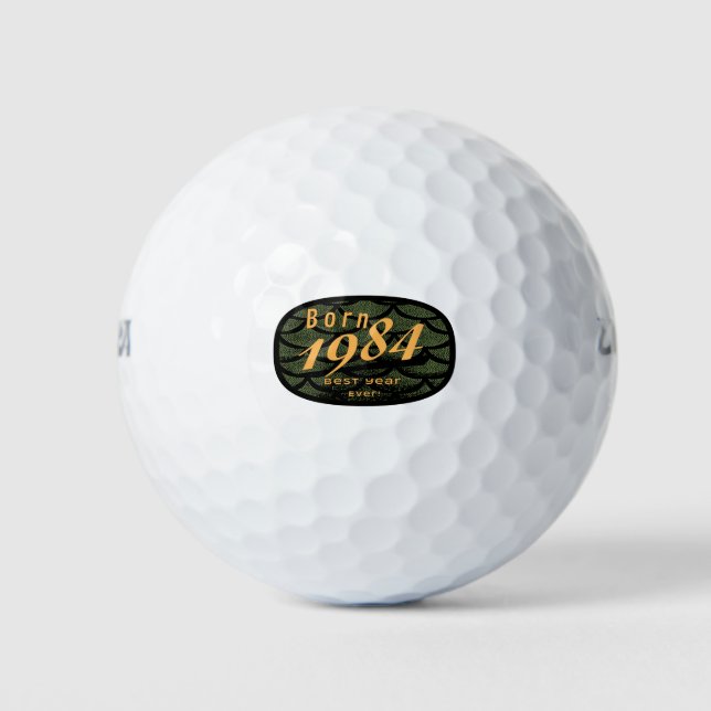 Bestes Jahr 1984 Golfball (Vorderseite)