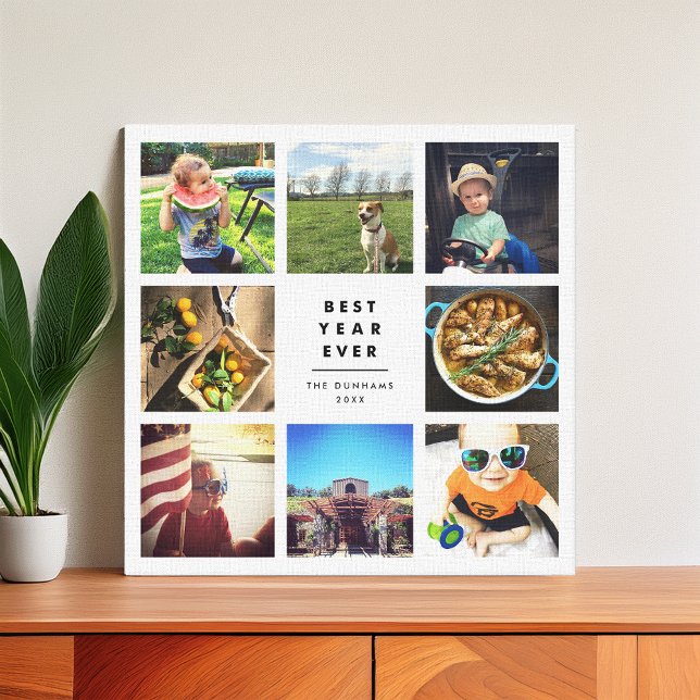 Bestes Jahr für Instagramm-FotoCollage Leinwanddruck (Von Creator hochgeladen)