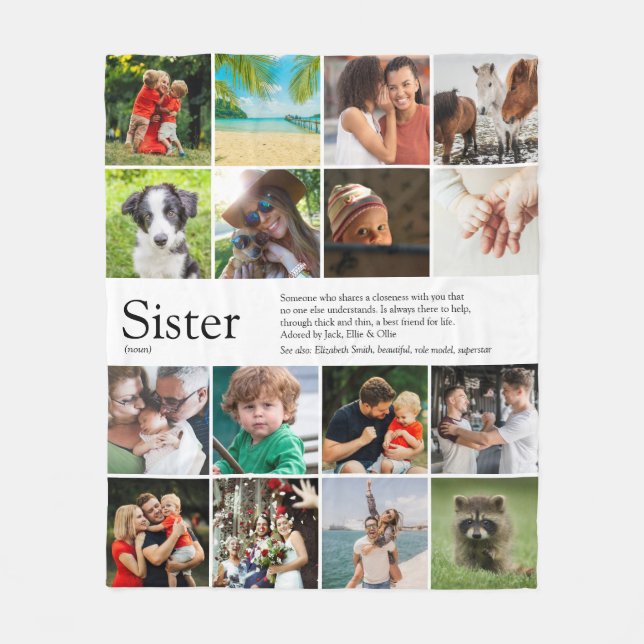 Bestes jemals bearbeitetes Sister Definition 16-Fo Fleecedecke (Vorderseite)