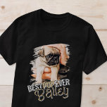 Bestes Jungtier je Modernes Cooles Grunge Hund Fot T-Shirt<br><div class="desc">Dieses spielerische und moderne Design besteht aus lustiger Typografie und fügt ein individuelles Foto Ihres Haustiers hinzu.</div>