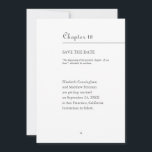 Bestes Kapitel unseres Lebens | Book Format Save The Date<br><div class="desc">Design ist ein Kapitel-Format eines Buches. Dieses Design ist einfach,  elegant und minimalistisch.</div>