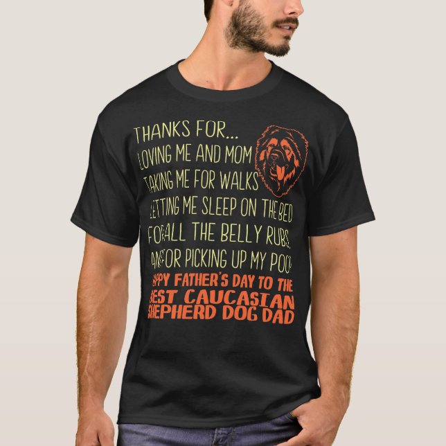 Bestes Kaukasier-Hirtenschäfer-Hundeschenk T-Shirt (Vorderseite)