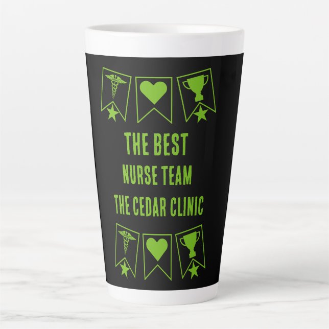 Bestes Krankenversicherungsteam Milchtasse (Vorderseite)