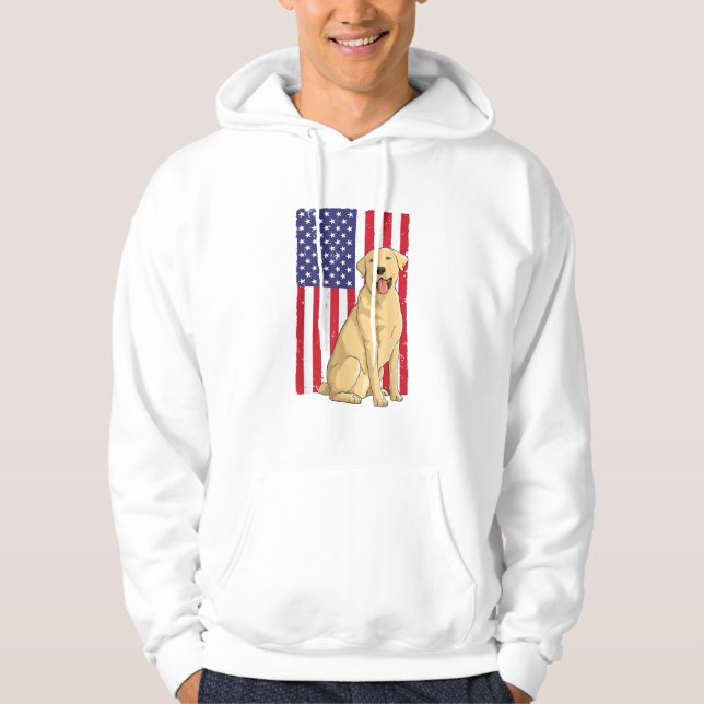 Bestes Labrador für Männer Gelbe Labrador Hunde ab Hoodie (Vorderseite)