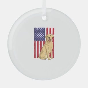 Bestes Labrador für Männer Gelbe Labrador Hunde ab Ornament Aus Glas