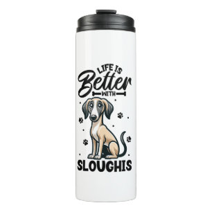 Bestes Leben mit Arabian Greyhound Thermosbecher