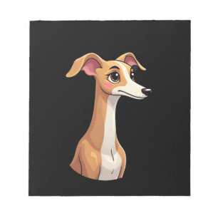 Bestes Leben mit Arabischem Windhund Langarm T-Shi Notizblock