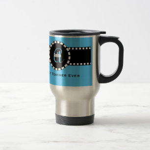 Bestes LEHRER Monogramm und individueller Name V05 Reisebecher