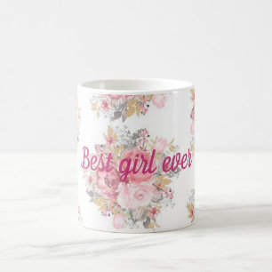 Bestes Mädchen je 1 Kaffeetasse