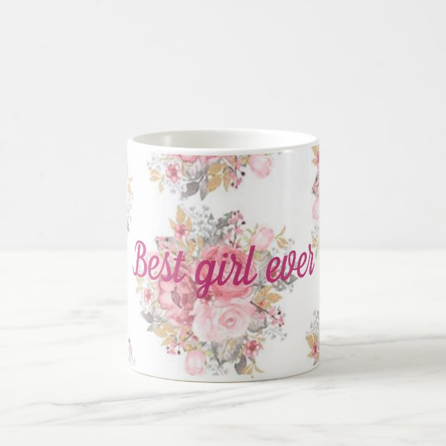 Bestes Mädchen je 1 Kaffeetasse (Mittel)