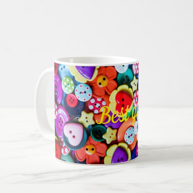 Bestes Mädchen Kaffeetasse (Vorderseite Links)