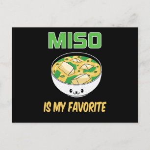 Bestes Miso Soup Lover Geschenk   Miso ist mein Fa Postkarte
