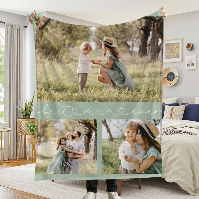 Bestes Mum-Foto Fleecedecke (Von Creator hochgeladen)