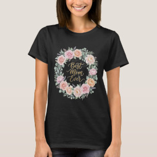 Bestes-Mutter-aller-Zeiten-Blumen-Watercolor-T-Shi T-Shirt