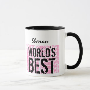 Bestes Nachbarder Name-Geschenk V22B der Welt Tasse