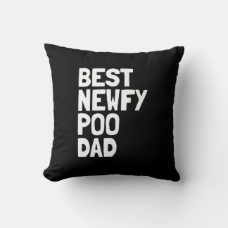 Bestes Newfypoo Vater Dog-Geschenk Kissen