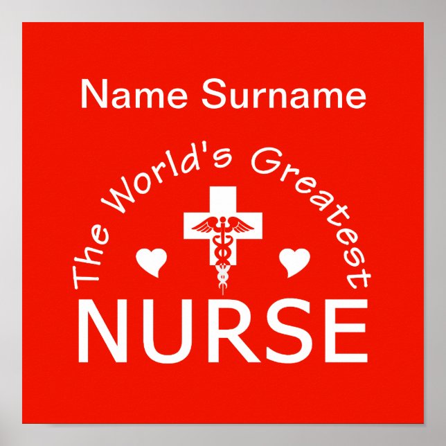 Bestes Nurse Poster, anpassen! Poster (Vorne)