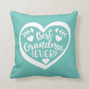 Bestes Oma-Ever-Herz-Geschenk Kissen
