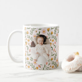 Bestes Oma je Floral Foto Tasse Frühjahrsgeschenk