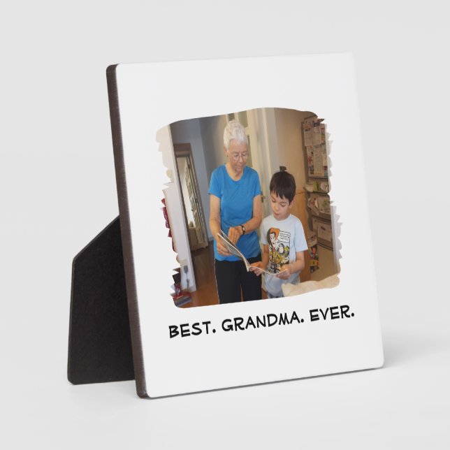 Bestes Oma je Nana Großeltern-Foto Fotoplatte (Vorderseite)