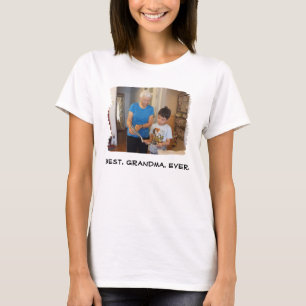 Bestes Oma je Nana Großeltern-Foto T-Shirt
